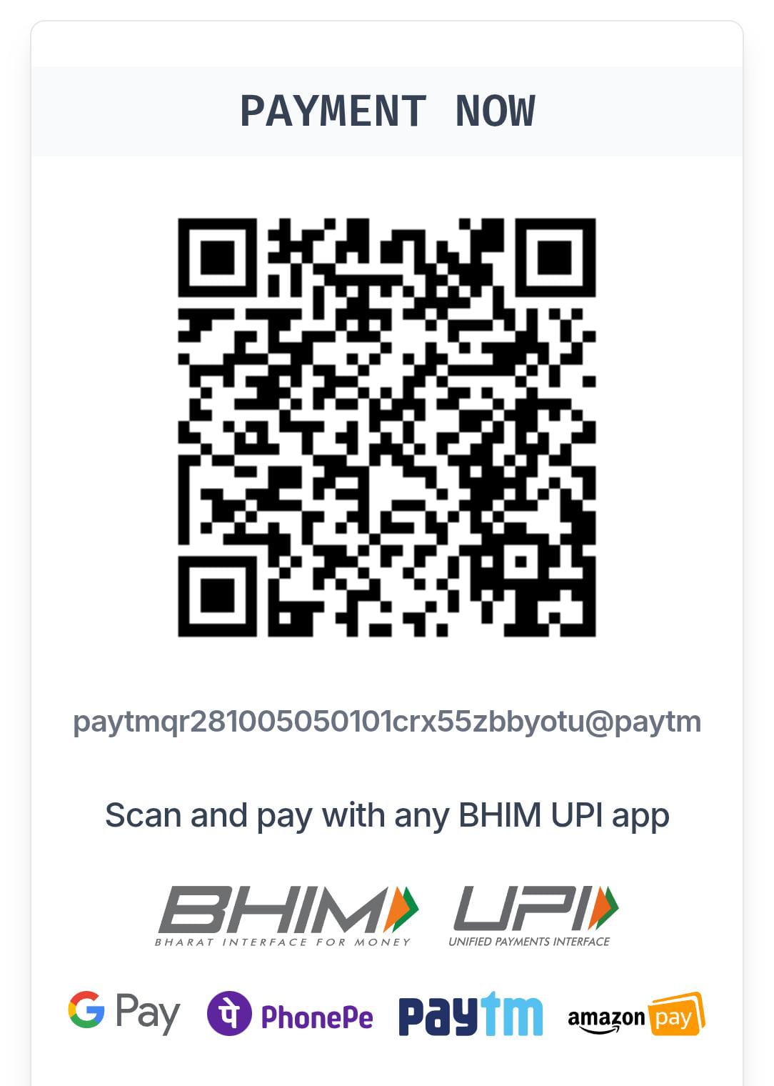 Payment QR Code